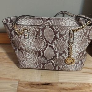 LIKE NEW!!! Python Michael Kors tote.